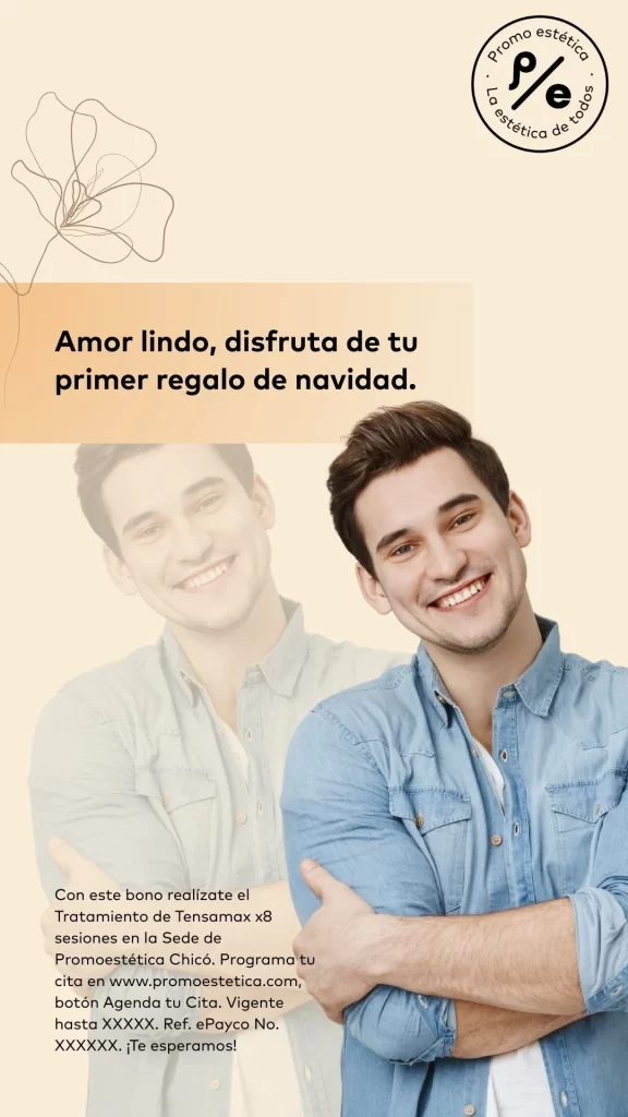 Plantilla de tarjeta personalizada de los bono de regalo en Promoestetica