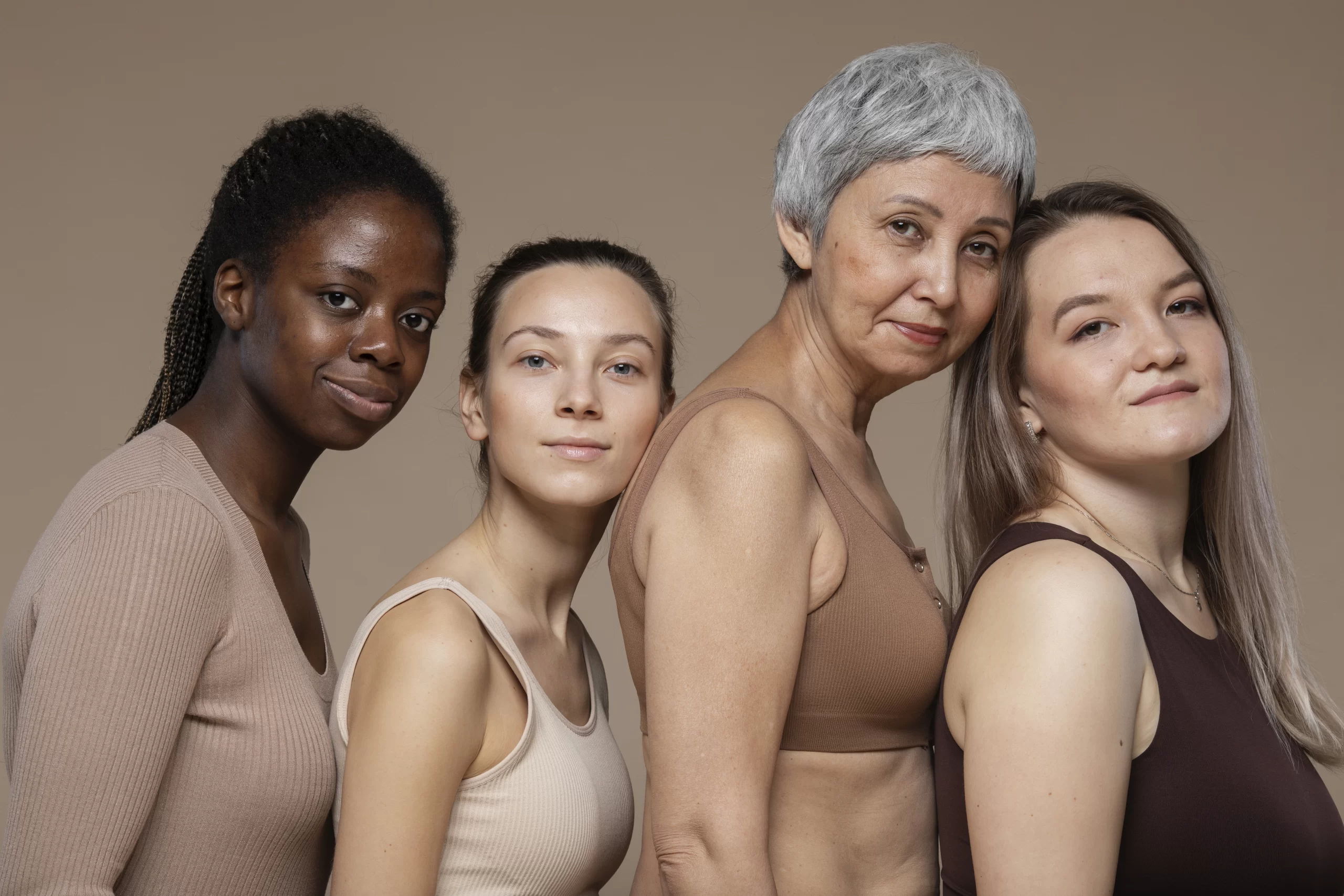 Foto mostrando diferentes tipos de piel para el arituclo de Foto de producto de Olidia para el articulo Olidia®: bioestimulación superior que transforma tu piel.