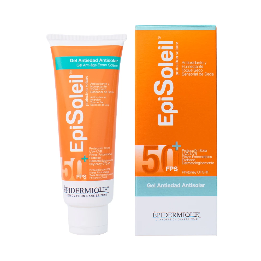 Gel Antiedad Antisolar FPS 5O+ Episoleil producto en Promoestetica